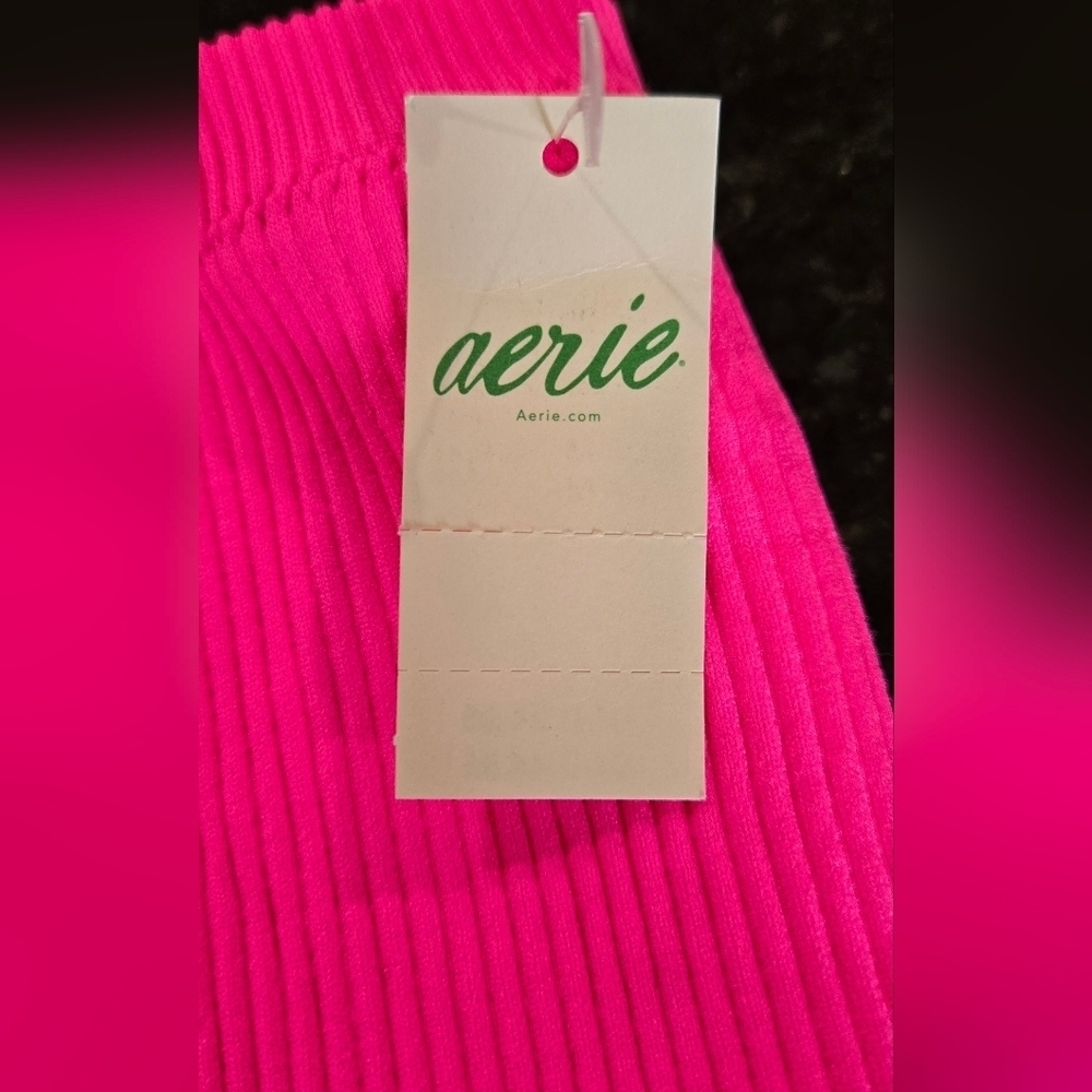 NWT Aerie hot pink halter tube top - Picture 3 of 5